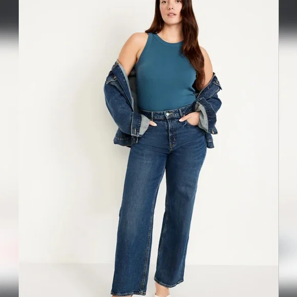 Snug Crop Tank Top Ribbed In Clay Blue - Picture 6 of 9